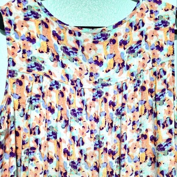 Caffè Marrakesh Feminine Floral Button Down Tank Top Blouse 100% Rayon Size 3X - Picture 12 of 12